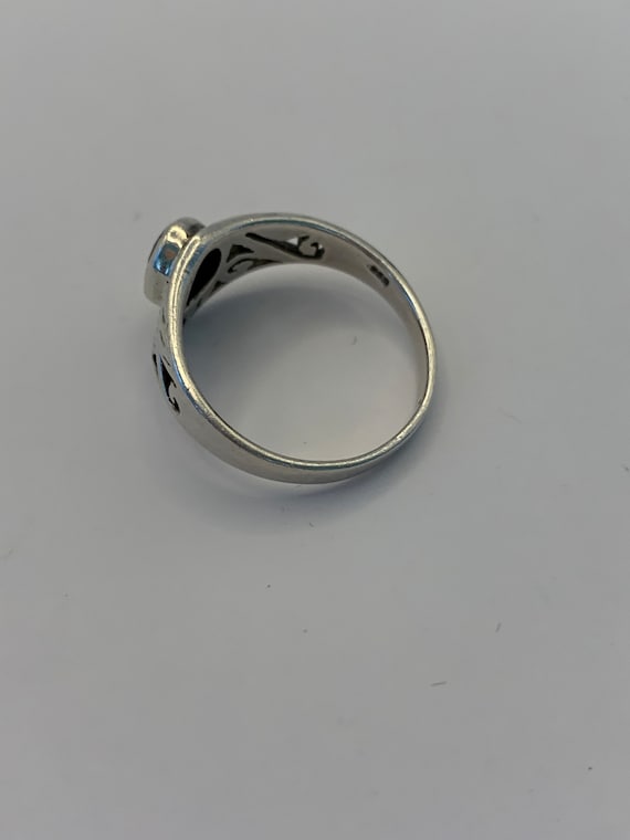 Sterling Garnet Vintage Ring - image 3