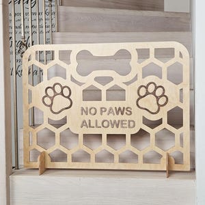 Freestanding Pet Gate for Stairs – Wooden Dog Stair Stopper Barrier, Wood Stopper for Pets, Dog Fence Gate for Hallways, Indoor Dog Blocker