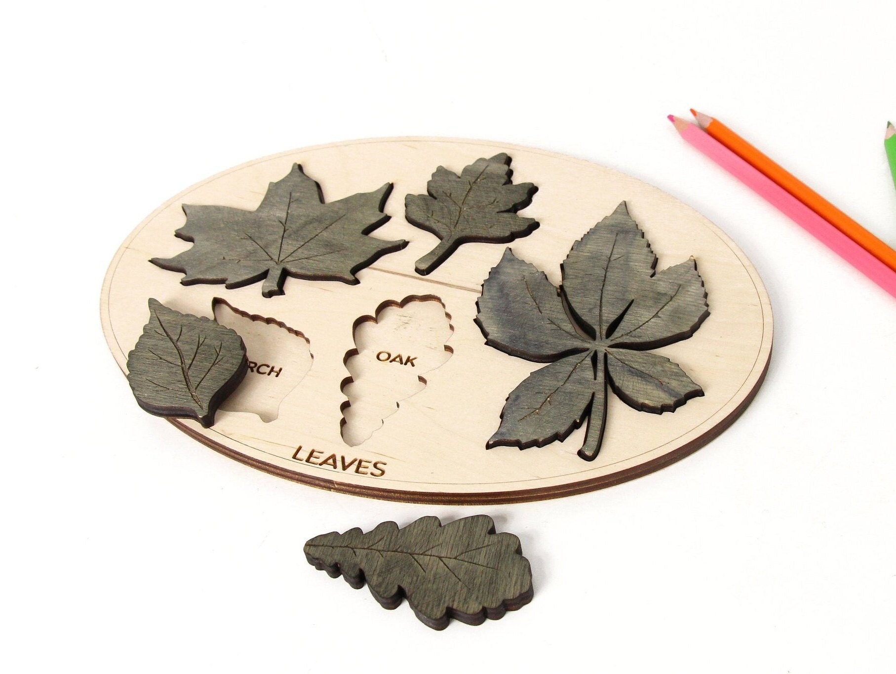Kids Learning board with tree names / Board game Tree Etsy