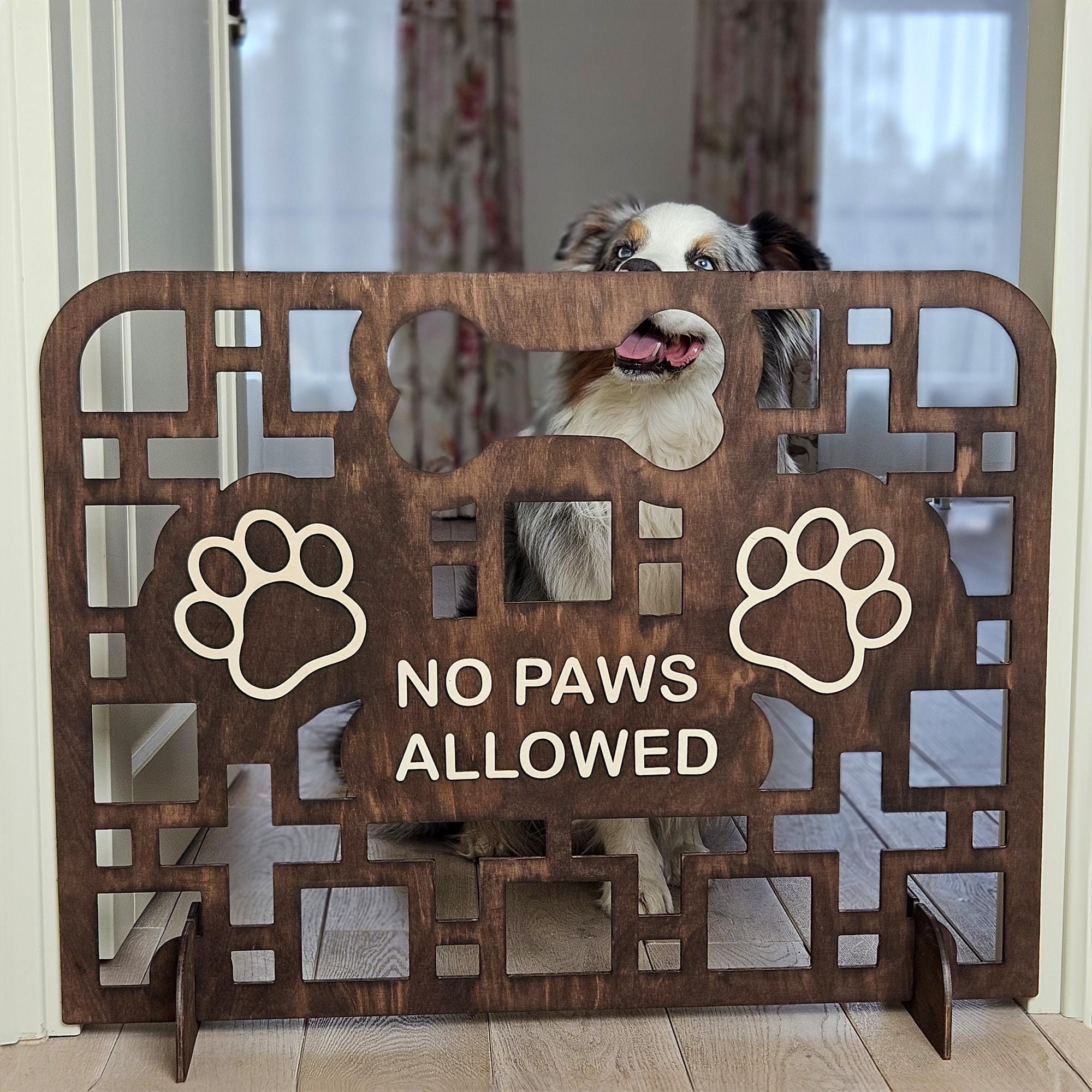 Fresh Look at Minimalist Indoor Dog Gate Custom No Drill Wooden Pet Barrier