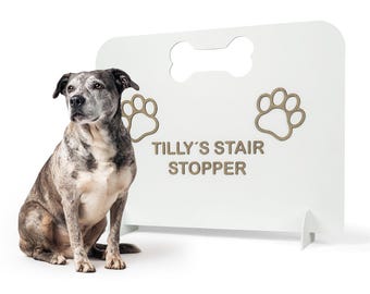 Handcrafted Wood Pet Gate for Stairs, Custom Indoor Dog Divider, Decorative Cat and Dog Wooden Partition, Personalized Home Decor