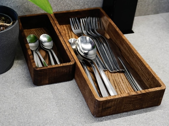 Oak Wooden Utenstil Set - Custom Spoon