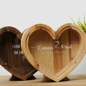 Herz Sparschwein, Geschenk für Paare, Freund Freundin Geschenk, Frau Mann Geschenk, Liebe, Valentine, Hochzeitsgeschenk, Geschenk für Frau