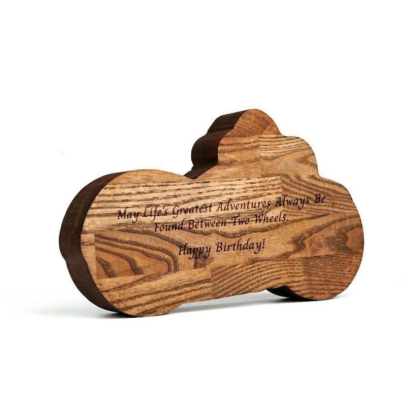 Motorcycle Journey Piggy Bank, Natural Wood Personalized Money Saving Box, Gift For Adult And Kids, 2 Sizes 3 Colors Piggy Bank For Travels