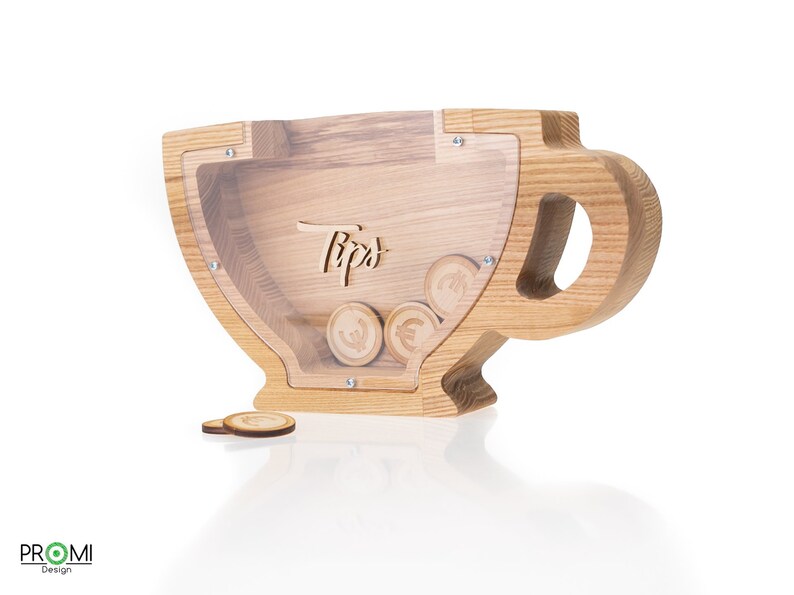 Tips Collector Piggy Bank Personalized Tips Collecting Piggy Etsy