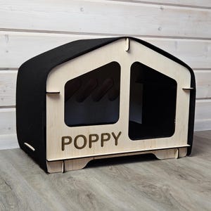 Wooden Dog House, Modern Indoor Dog Crate Furniture, Stylish Pet Kennel, Luxury Wooden Dog Bed, Elegant Dog Cage, Best Gift for Pet Owners