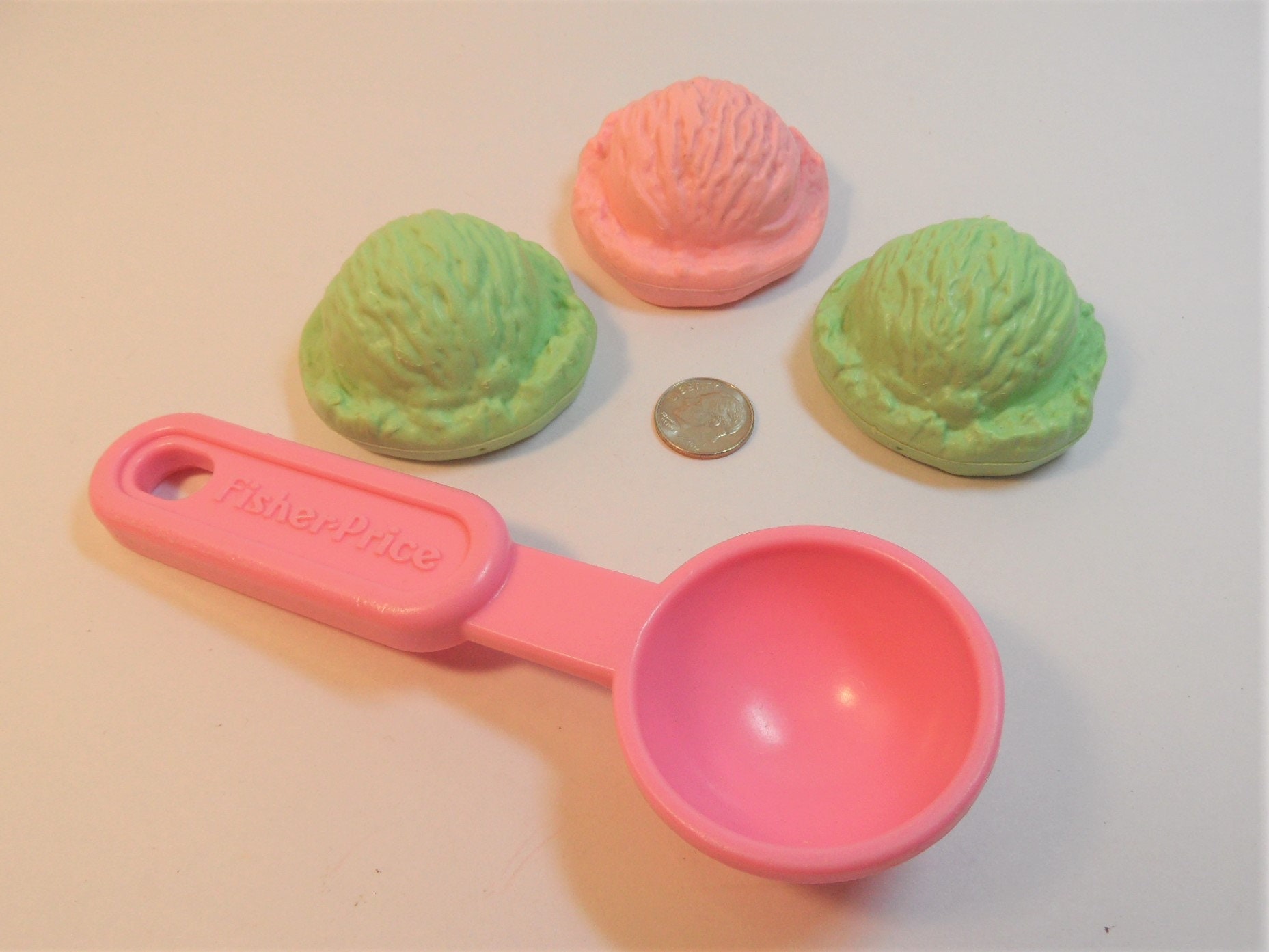 Vintage Fisher Price Fun With Food Ice Cream Scoops with Pink Etsy