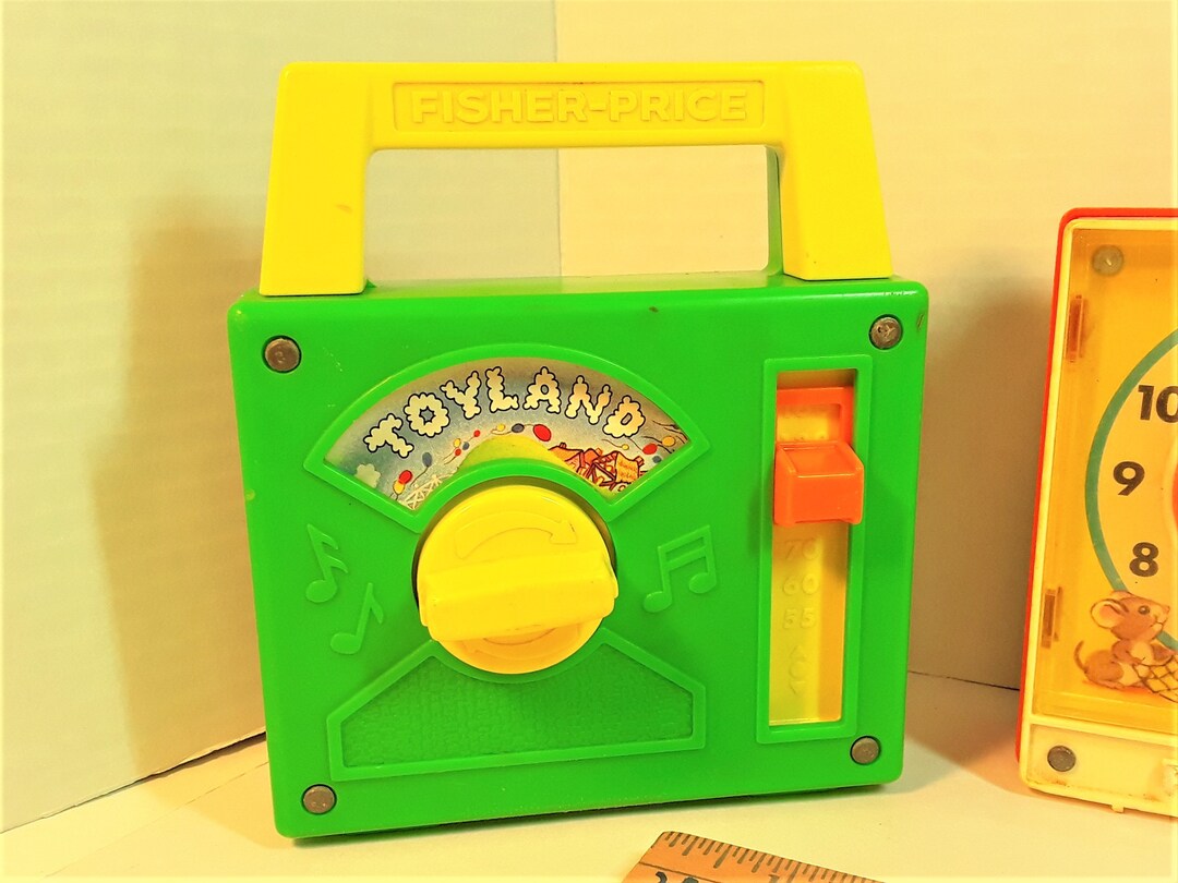 Vintage Fisher Price / Disney Vintage Musical Wind up Radio Etsy