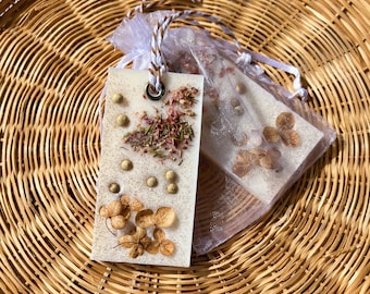 Vanilla Soy Wax Tablet Freshener, Eco-friendly Natural Fragrance Sachet for Bathroom Closet Room, Perfect Unique Party Favors for Guests