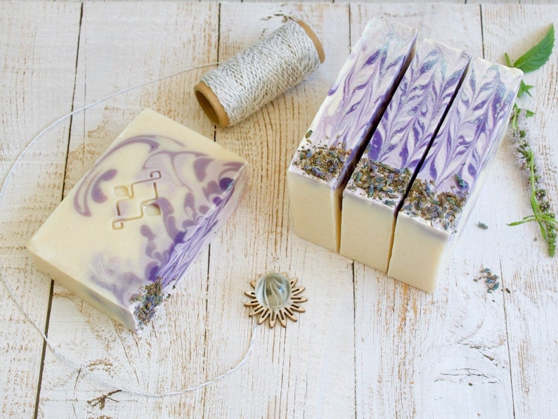 Natural Lavender Soap Gift for Flower Lovers Decorative | Etsy