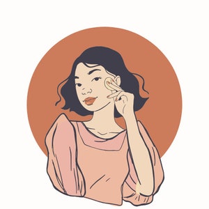Beauty Influencer Digitial Logo, Perfect for Twitch Streaming or Profile Picture