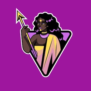 Colorful Women Digitial Logo, Perfect for Twitch Streaming or Profile Picture