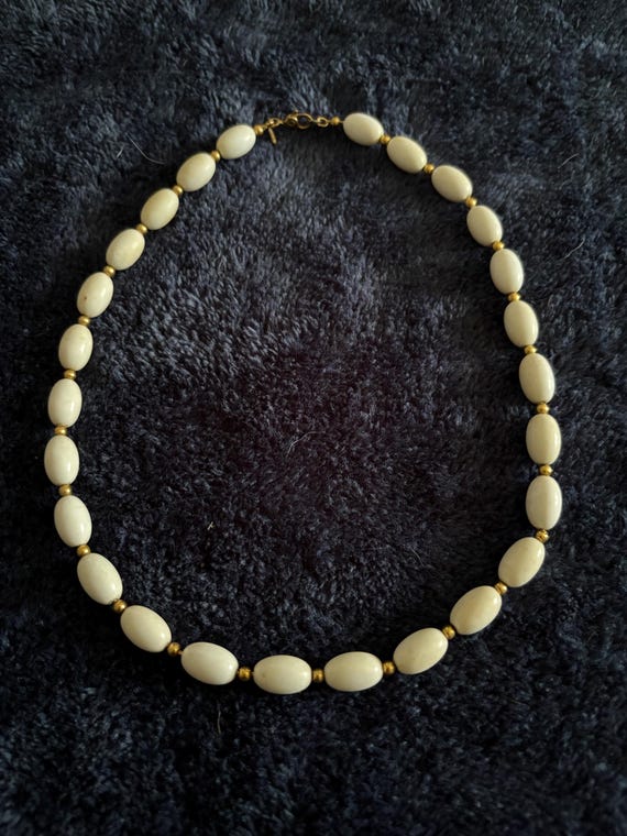 Monet Beaded Necklace Set: Blue and White - image 3