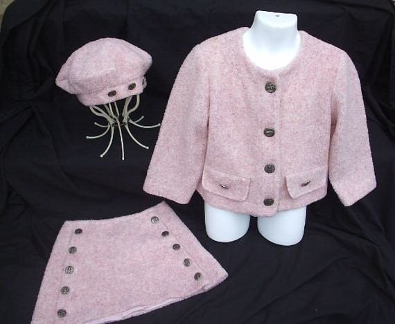 Francoise Bouthillier pink berber skirt jacket and