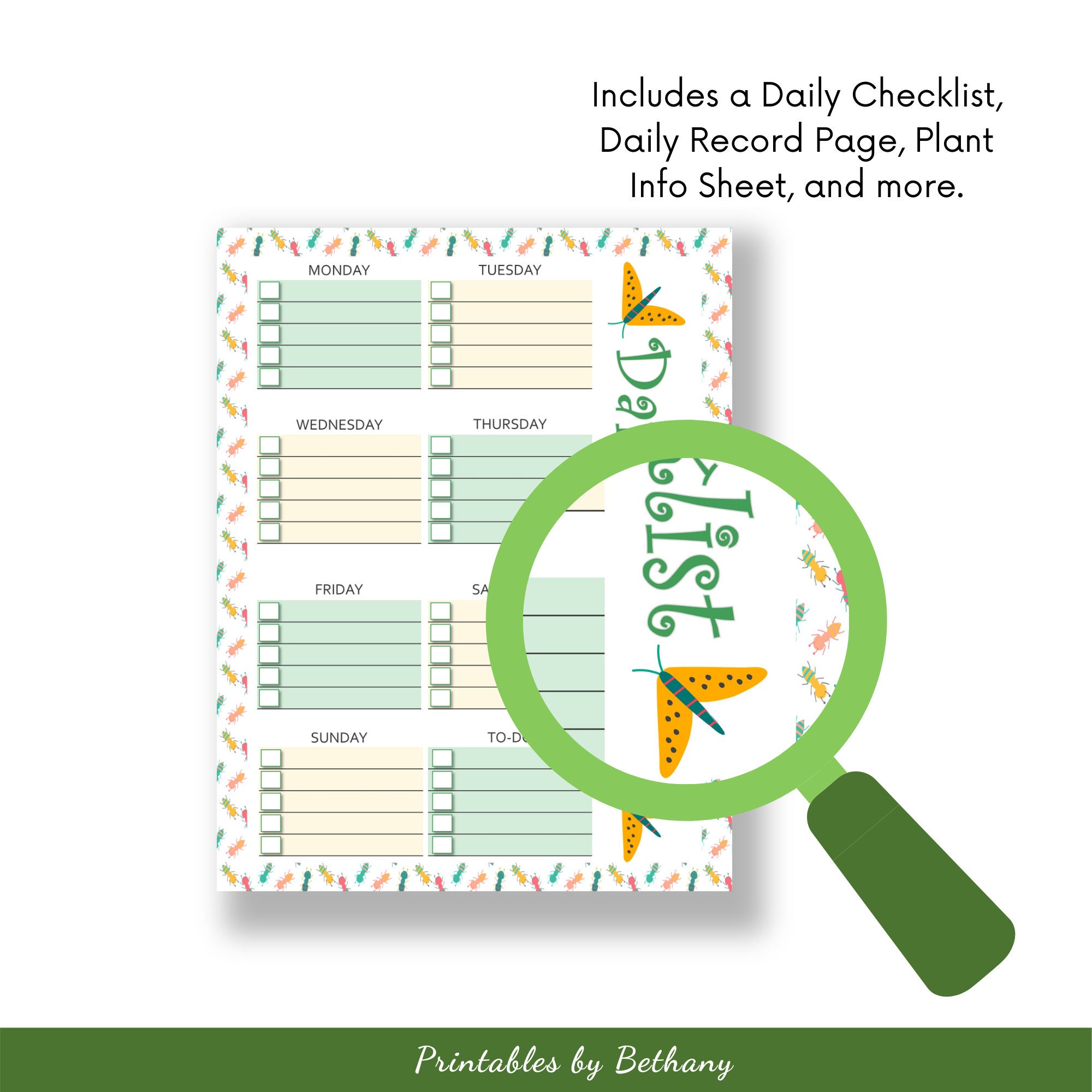 Kid's Printable Gardening Journal | Have Spring and Summer Fun While ...
