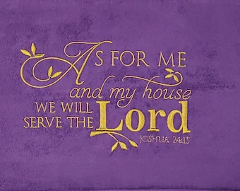 As For Me And My House! Kneeling Cushion with handle and rear zipper for your prayer requests and prayer notes! Also Available In Blue.