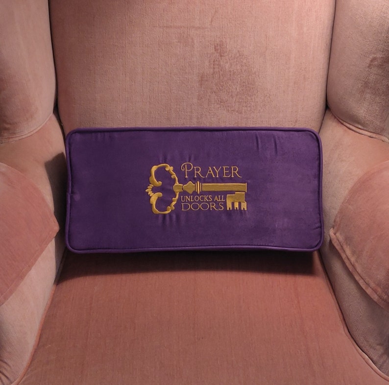 Prayer Unlocks All Doors Kneeling Cushion With Rear Zipper Etsy