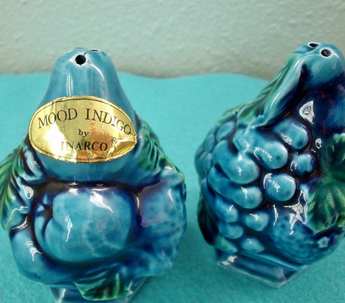 Vintage Inarco Pottery Salt and Pepper Shakers Salt and Etsy