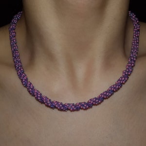 Twisted with Seed Beads Necklace, Bracelet, Earrings and Set