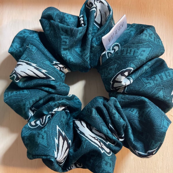 Philadelphia eagles scrunchies/Green scrunchies/ Football season scrunchies