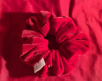 Red velvet scrunchie