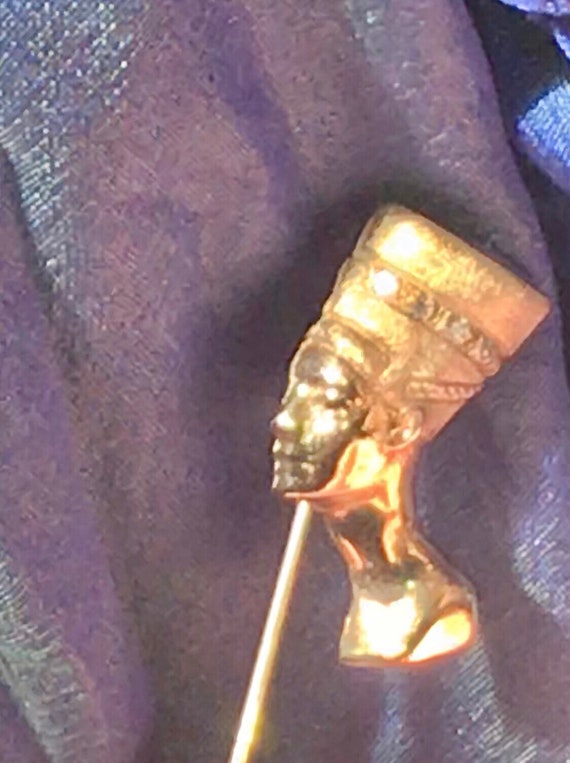 14K Nefertiti OOAK Vintage/Antique Diamond Gold S… - image 10