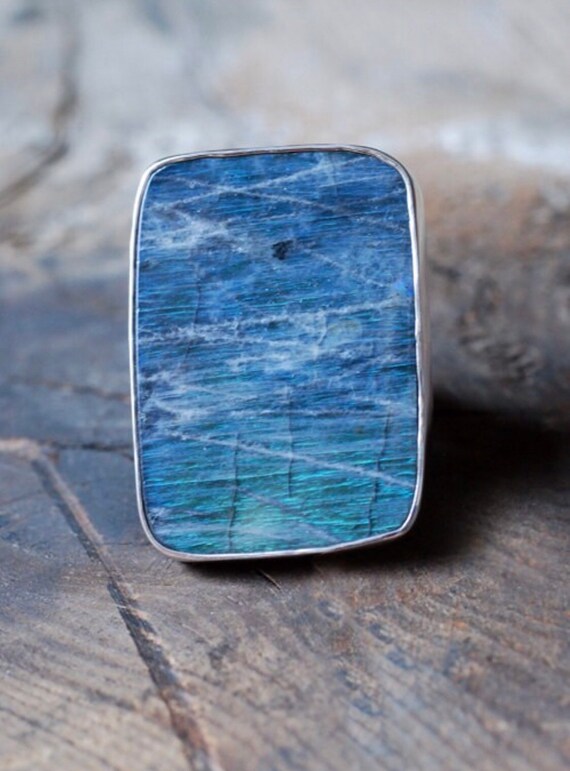 OOAK Dollybird Finnish Spectrolite Ring - image 10