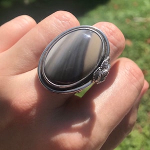 Willa Cather Arts and Crafts Jasper Ring
