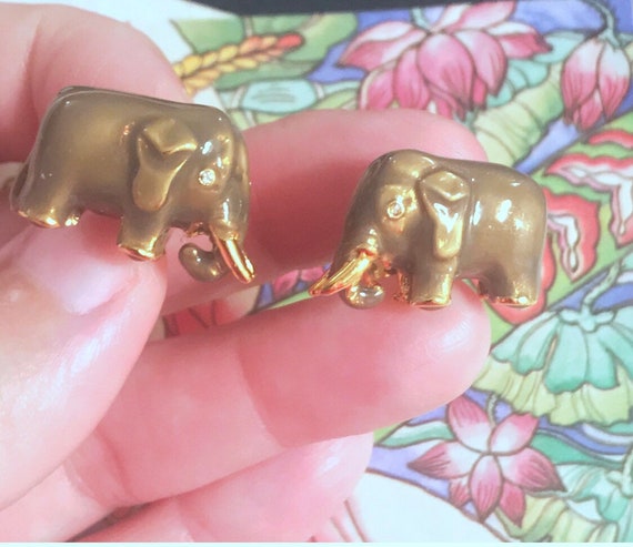 Fabergé Russian Imperial Elephant Cufflinks from … - image 4