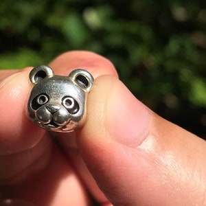 Authentischer Panda Charm im Ruhestand mit schwarzer Emaille 791745EN16
