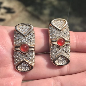 Vintage Pierre Balmain Paris Earrings Clip-On
