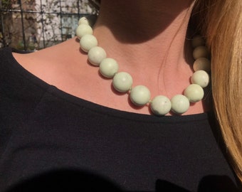 Dragon Eggs Lemon Chrysoprase Necklace