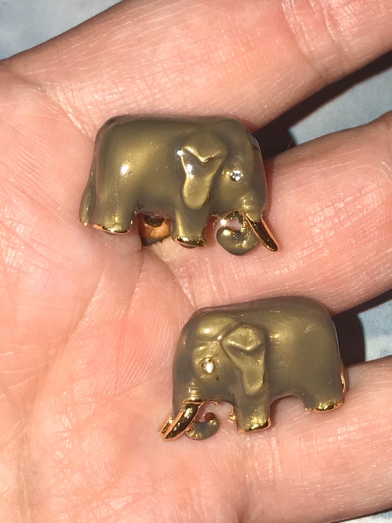 Fabergé Russian Imperial Elephant Cufflinks from … - image 1