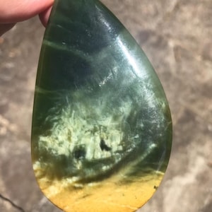Vintage Marsden Flower Drop (Roimata) Pounamu Pendant (Jade Nephrite)
