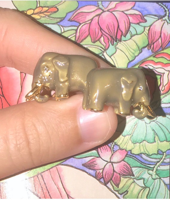 Fabergé Russian Imperial Elephant Cufflinks from … - image 6