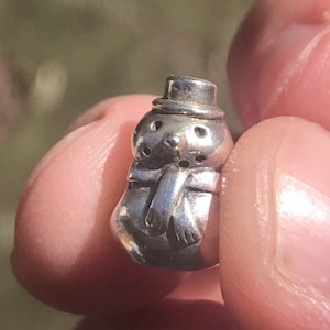 Authentic Retired Pandora Snowman Charm 790374