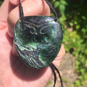 Vintage River Tumbled Pounamu Pendant (Jade Nephrite)