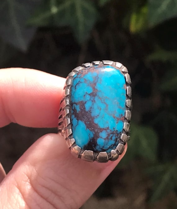 Vintage Divine Bisbee Diné (Navajo) Sterling Ring