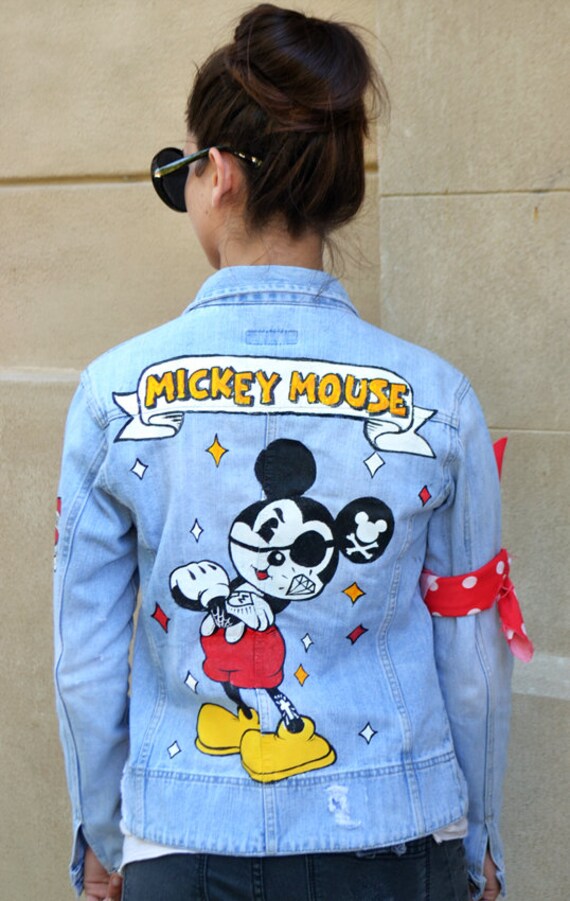 mickey mouse jeans jacket