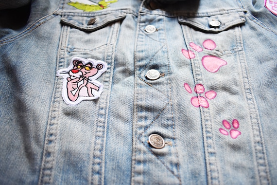 pink panther denim jacket