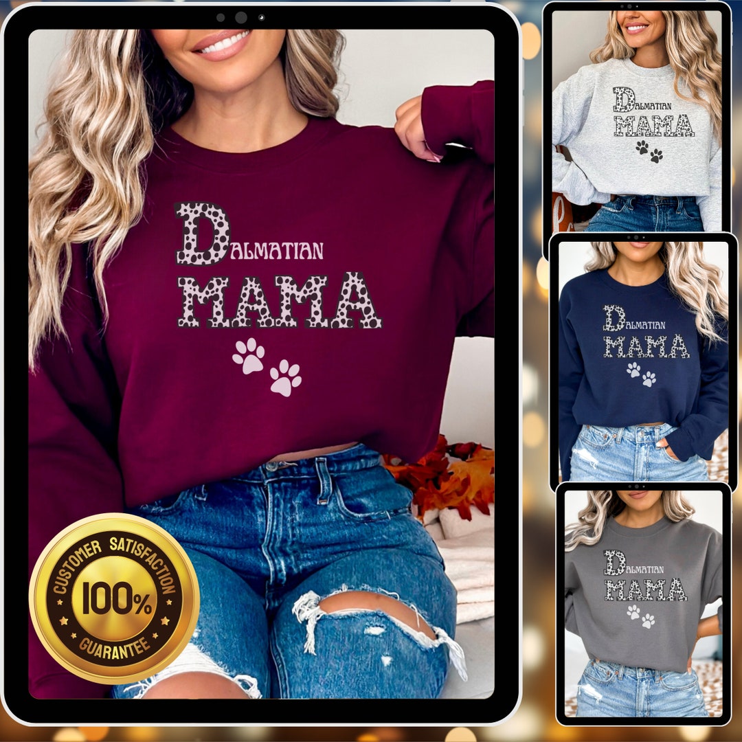 Dalmatian Sweatshirt Gift, Cute Dalmatian Sweatshirt, Dog Mom Sweater