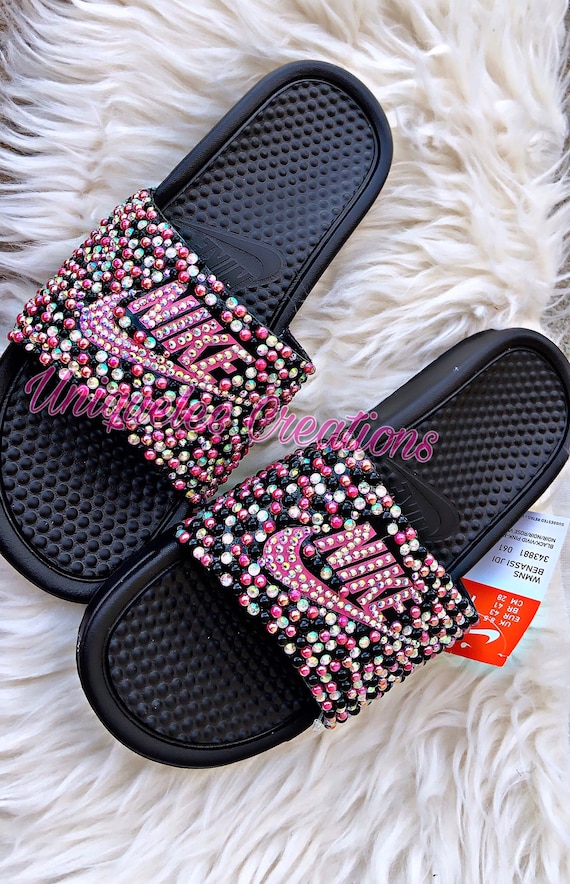 nike bling sandals