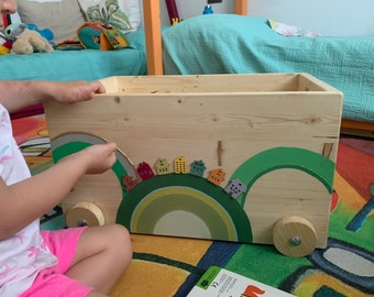 Scatola porta giochi con ruote - toy box