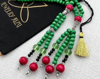 JUZU: &quot;Watermelon Patch&quot; Buddhist Prayer Beads