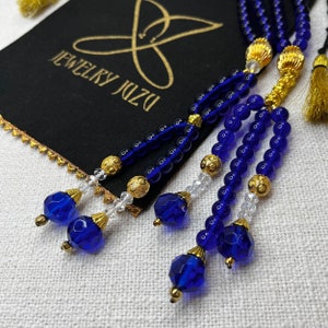 JUZU: &quot;Cobalt Crown&quot; Buddhist Prayer Beads