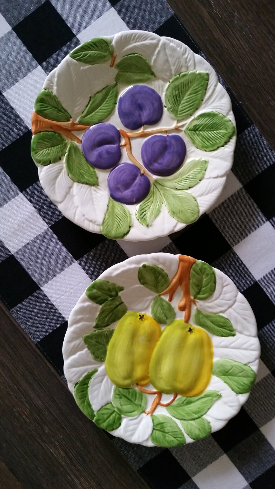 Decorative Fruit Plates Etsy