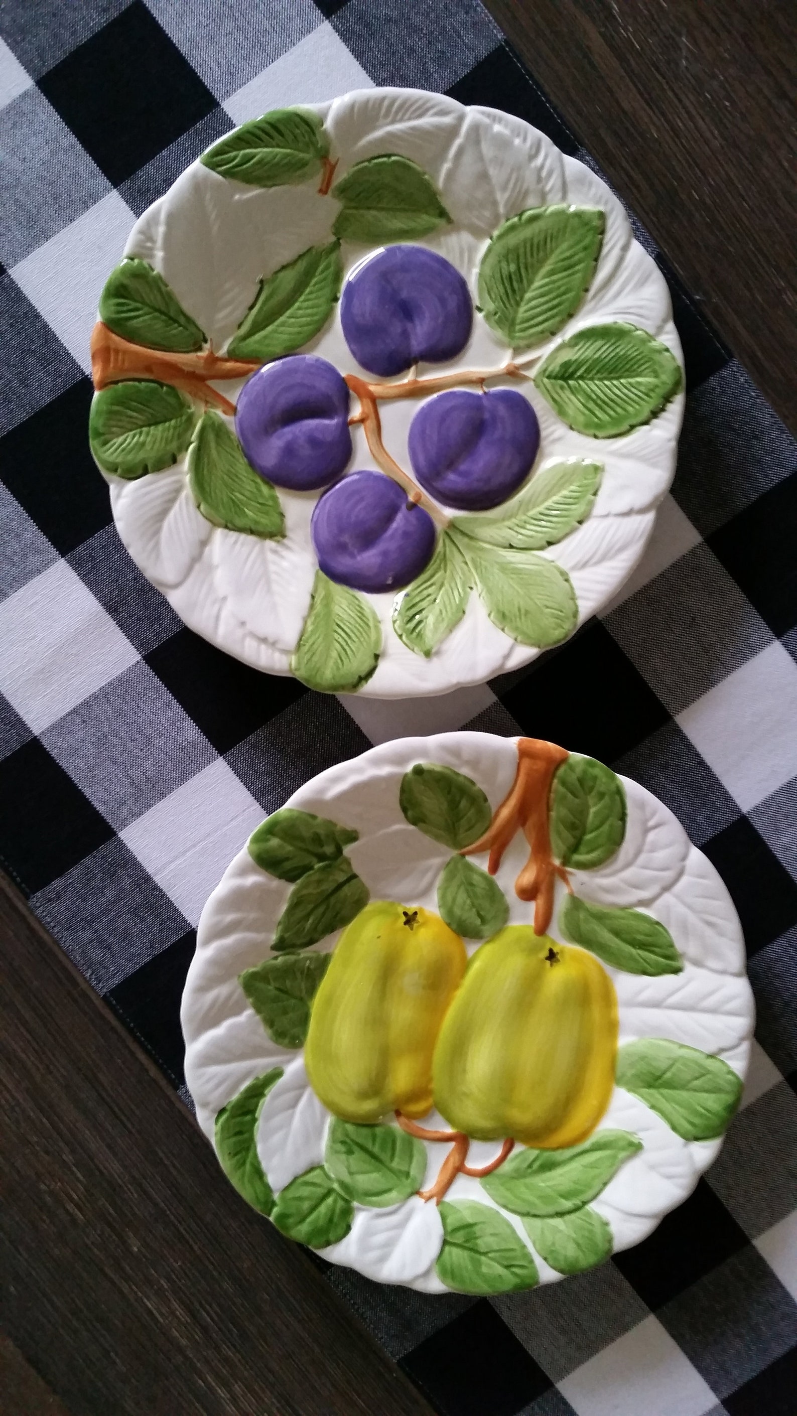 Decorative Fruit Plates Etsy