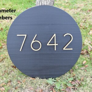 Round House Number Plaque | Address Plaque | House Number Sign
