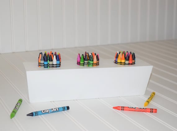 Crayon Holder Holds Over 72 Crayons Handmade Crayon Organizer