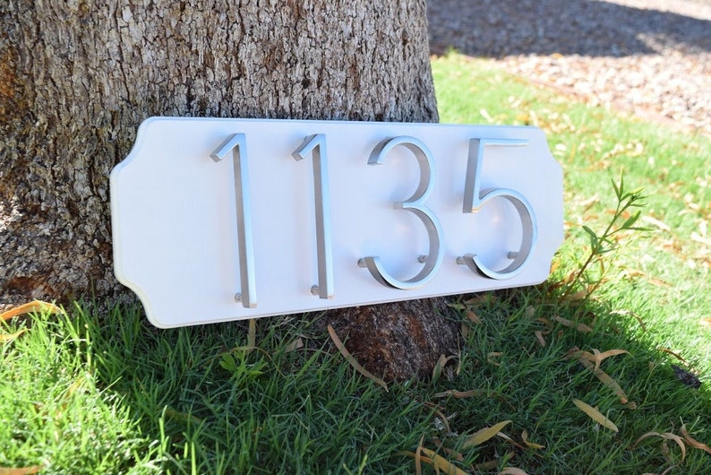 House Number Plaque Address Plaque Etsy